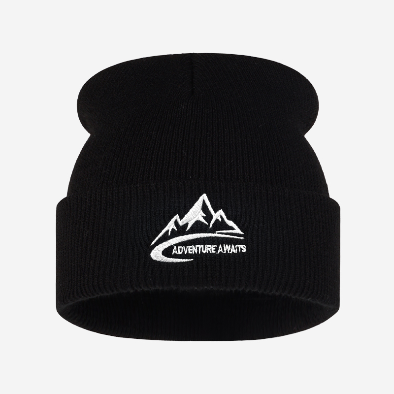 Outdoor Adventure Holidays - Bonnet en tricot brodé « L'aventure