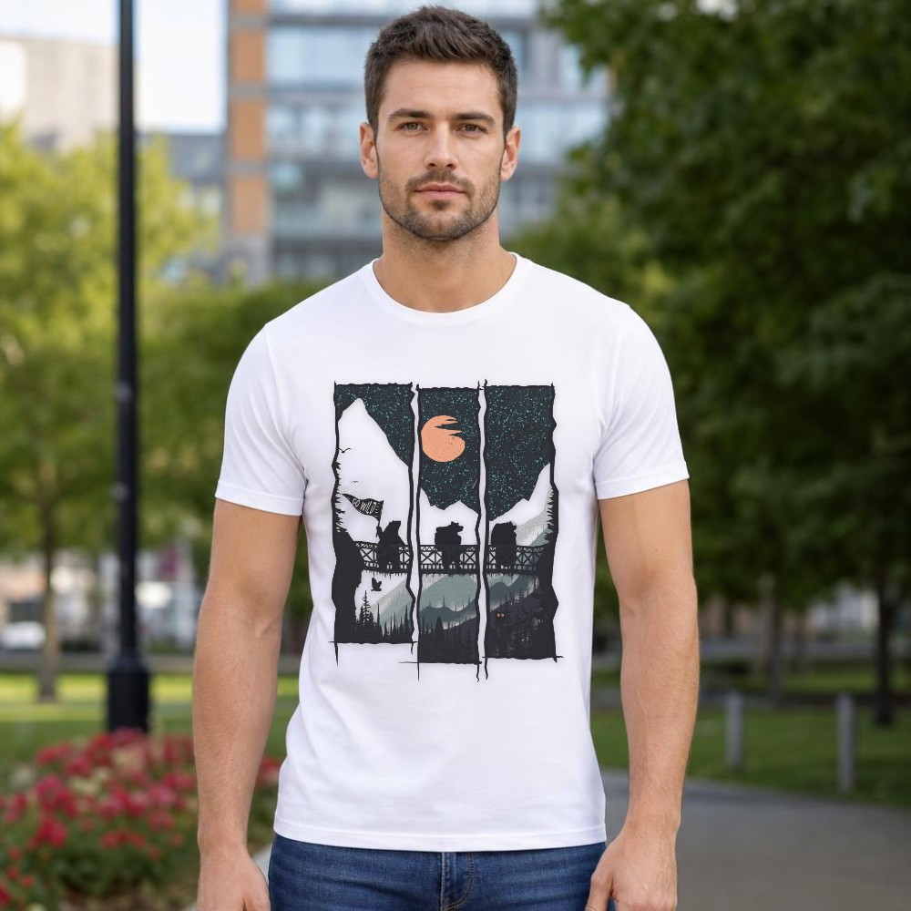 Outdoor Adventure Holidays - T-shirt graphique pour homme, vintage, motif