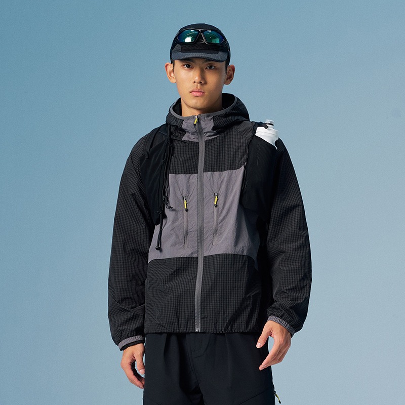 Outdoor Adventure Windbreaker - Veste coupe-vent unisexe légère, imperméable, respirante,