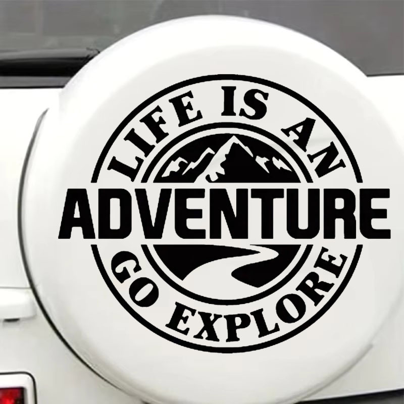 Outdoor Adventure Rv - Autocollant extérieur « La vie est