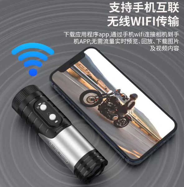 Outdoor Adventure Video - Caméra d'action sportive 4K compacte WiFi